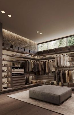 Interior, Recessed Lighting, Walk-in Closets, Wood Texture Flooring