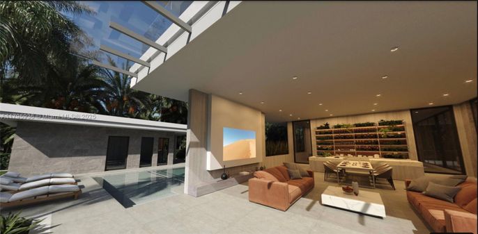 Interior, Living room, Recessed Lighting