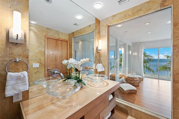 Bathroom, Dual Sink Vanities, Glass Shower, Interior, Recessed Lighting, Water