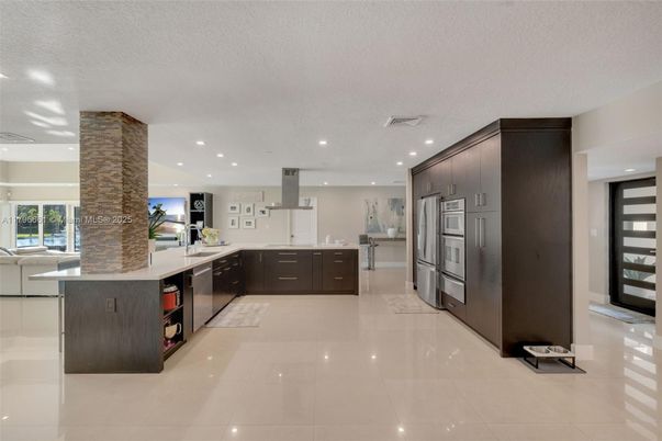 Interior, Kitchen, Recessed Lighting, Stainless Steel Appliances