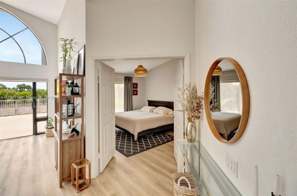 Bedroom, Interior, Wood Texture Flooring