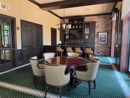 Chandelier, Dining room, Interior, Pendant Lights, Stone Walls, Wooden Beams