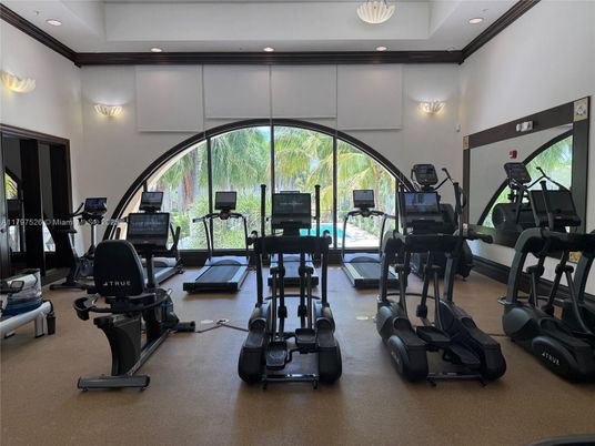 Fitness Equipment, Gym, Interior, Recessed Lighting