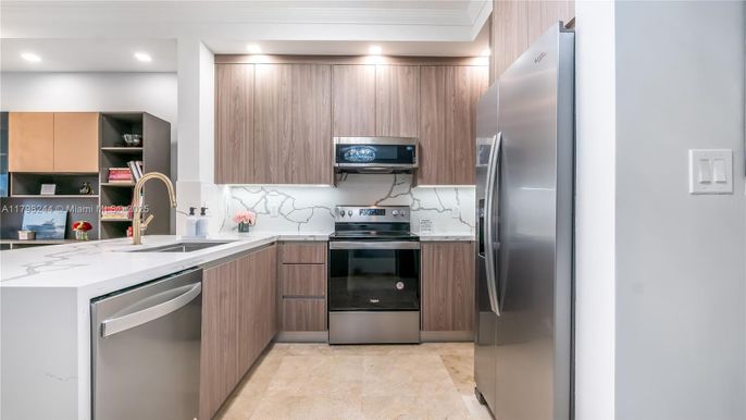 Interior, Kitchen, Recessed Lighting, Stainless Steel Appliances