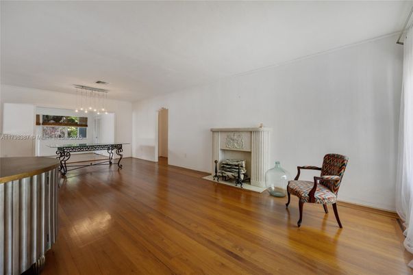 Fireplace, Interior, Pendant Lights, Wood Texture Flooring