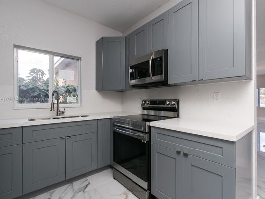 Interior, Kitchen, Marble, Stainless Steel Appliances