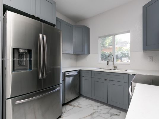 Interior, Kitchen, Marble, Stainless Steel Appliances