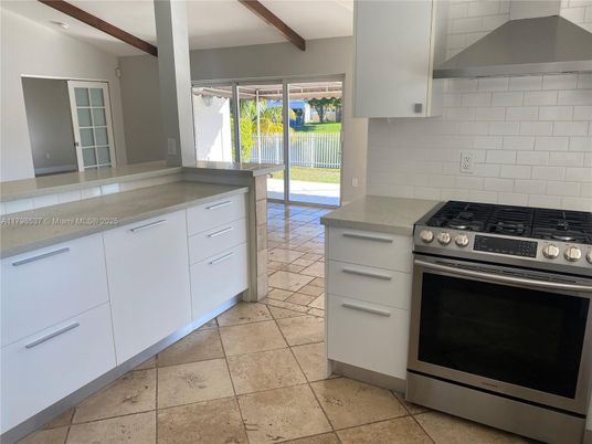 Interior, Kitchen, Stainless Steel Appliances, Wooden Beams