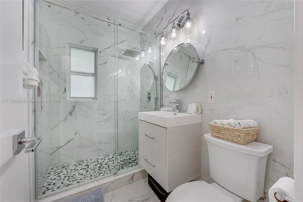 Bathroom, Glass Shower, Interior, Marble, Marble Walls