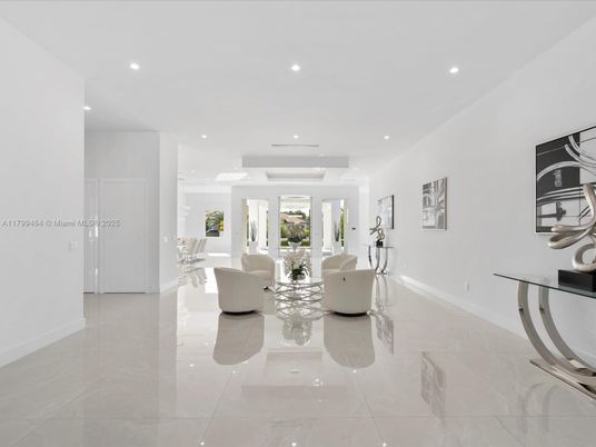 Interior, Living room, Recessed Lighting