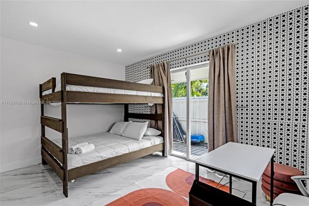 Bedroom, Interior, Marble, Recessed Lighting