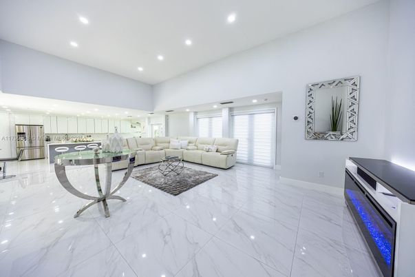Interior, Living room, Marble, Recessed Lighting