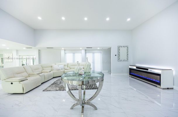 Interior, Living room, Marble, Recessed Lighting