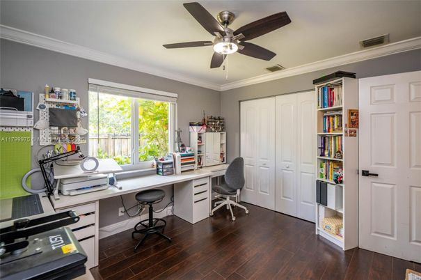 Home Office, Interior, Wood Texture Flooring