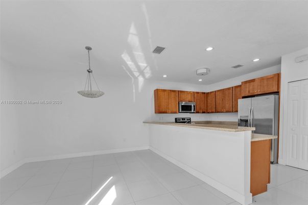 Interior, Kitchen, Pendant Lights, Recessed Lighting, Stainless Steel Appliances