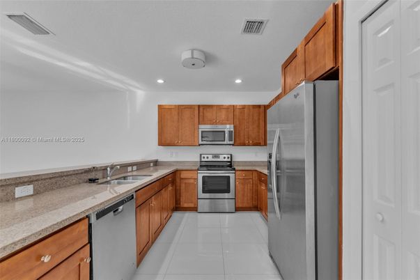 Interior, Kitchen, Recessed Lighting, Stainless Steel Appliances