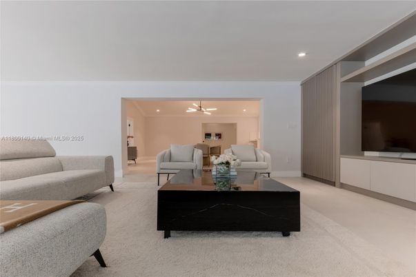 Interior, Living room, Recessed Lighting