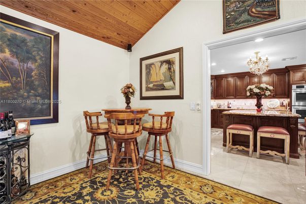 Chandelier, Dining room, Interior, Kitchen, Recessed Lighting, Wooden Ceilings