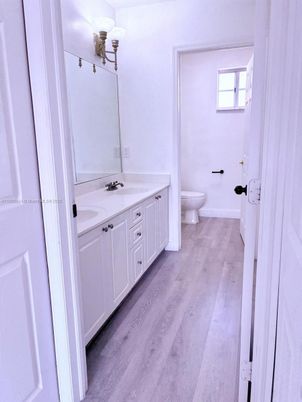 Bathroom, Dual Sink Vanities, Interior, Wood Texture Flooring