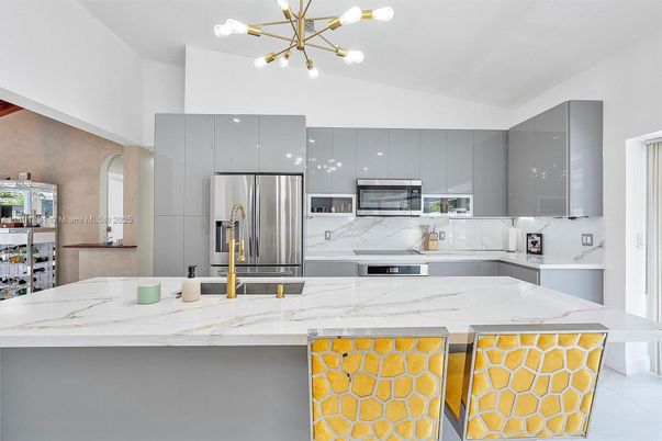 Interior, Kitchen, Pendant Lights, Stainless Steel Appliances