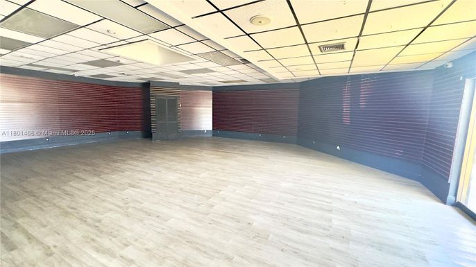 Empty room, Interior, Stone Walls, Wood Texture Flooring