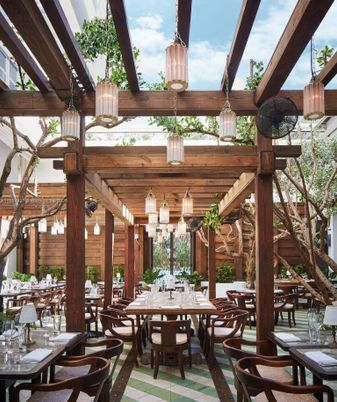 Dining room, Interior, Pendant Lights, Wooden Beams
