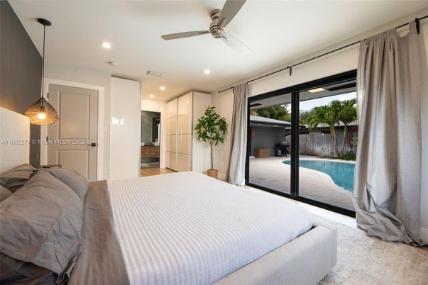 Bedroom, Interior, Pendant Lights, Recessed Lighting