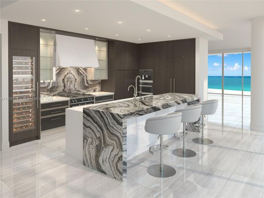Interior, Kitchen, Recessed Lighting, Stainless Steel Appliances, Water