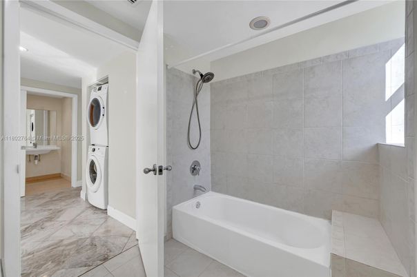 Bathroom, Interior, Marble, Utility Closets, Washer