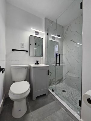 Bathroom, Glass Shower, Interior, Marble Walls