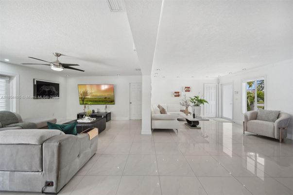 Interior, Living room, Recessed Lighting