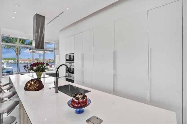 Interior, Kitchen, Recessed Lighting, Stainless Steel Appliances, Water