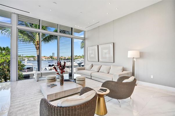Interior, Living room, Marble, Recessed Lighting, Water