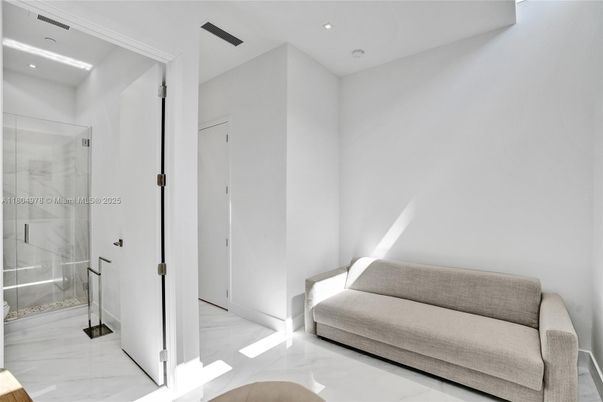 Bathroom, Glass Shower, Interior, Marble, Recessed Lighting