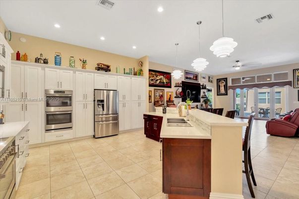 Interior, Kitchen, Pendant Lights, Recessed Lighting, Stainless Steel Appliances