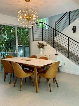 Dining room, Interior, Pendant Lights