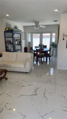 Dining room, Interior, Living room, Marble, Recessed Lighting