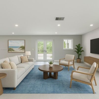 Interior, Living room, Recessed Lighting