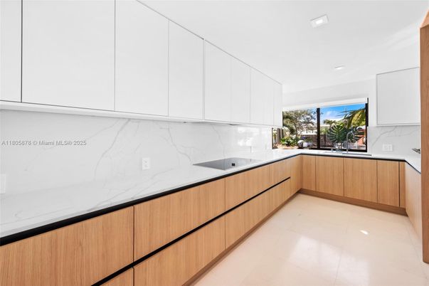 Interior, Kitchen, Marble Walls, Recessed Lighting