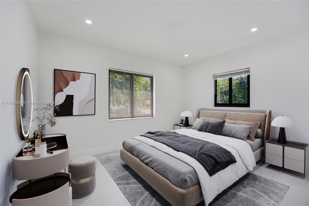 Bedroom, Interior, Recessed Lighting