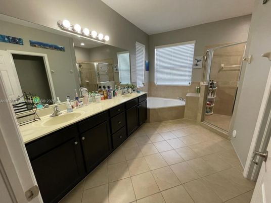 Bathroom, Dual Sink Vanities, Glass Shower, Interior