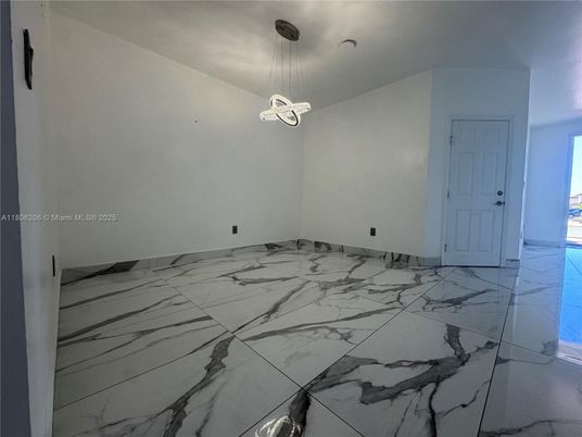 Empty room, Interior, Marble, Pendant Lights