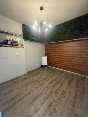 Empty room, Interior, Pendant Lights, Wood Texture Flooring