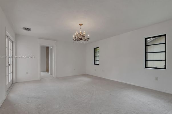 Chandelier, Empty room, Interior