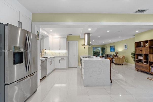 Interior, Kitchen, Living room, Recessed Lighting, Stainless Steel Appliances