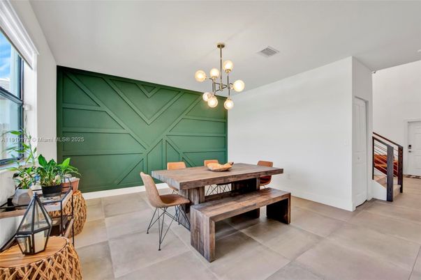 Dining room, Interior, Pendant Lights