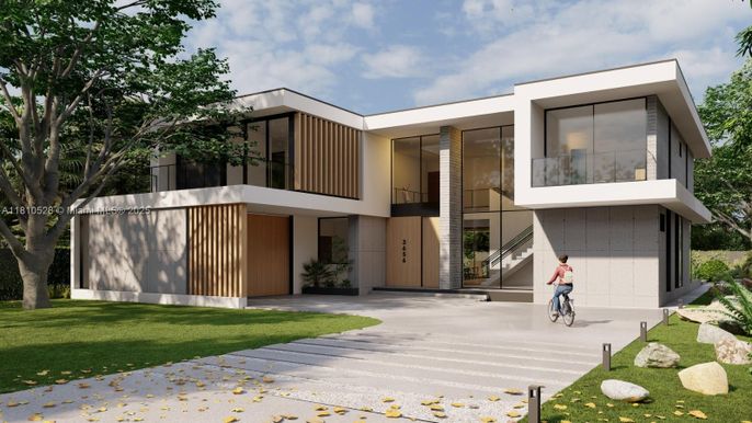 Backyard, Exterior, Facade, Modern