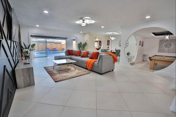 Interior, Living room, Recessed Lighting