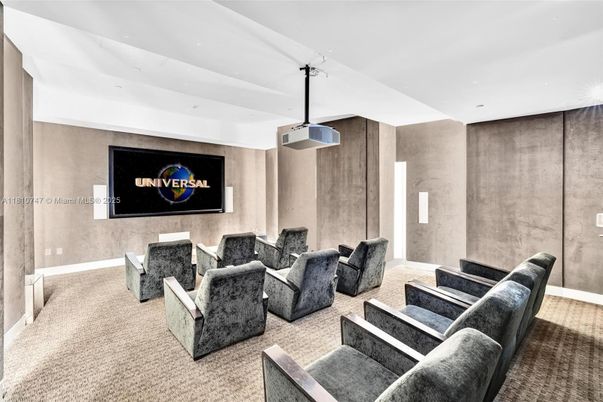 Interior, Projection Screen, Recessed Lighting, Theatre Room