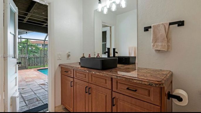 Bathroom, Dual Sink Vanities, Glass Shower, Interior